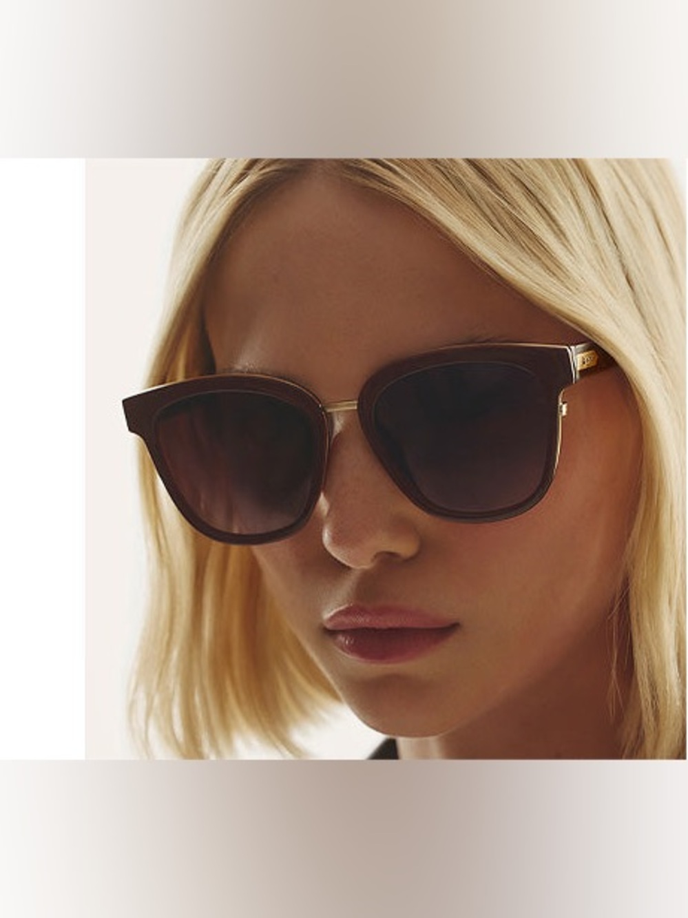 QUAY Act Natural Sunglasses - Chocolate/Dark Chocolate